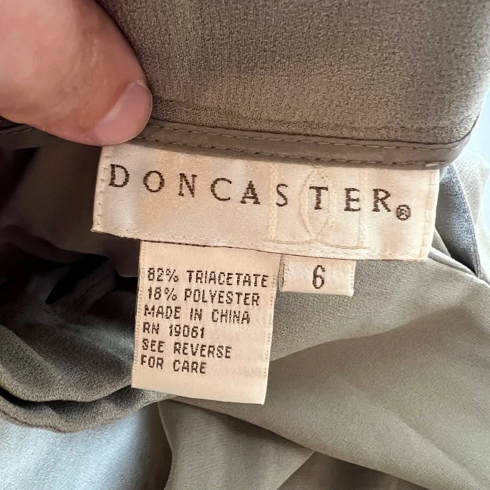 Doncaster Womens 2 Piece Pant Suit Blazer & Wide Leg Trousers Size 6 Office